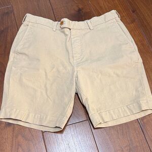 Brooks Brothers Light Tan Flat Front Shorts